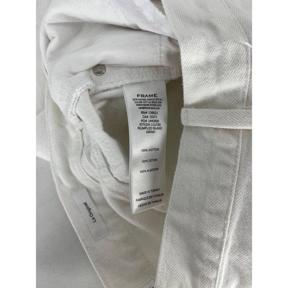 FRAME Le Original In Rumpled Blanc Grind - Picture 9 of 9